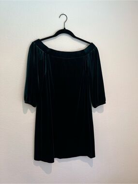 Vince Camuto Emerald Green Velvet Dress